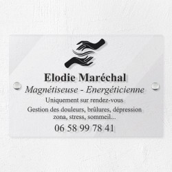 Plaque magnétiseur en plexiglas transparent 30x20cm