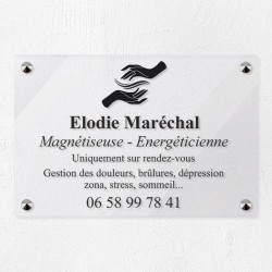 Plaque magnétiseur en plexiglas transparent 30x20cm