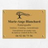 Plaque naturopathe économique en PVC gravoply 30x20cm