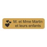 Plaque de boite aux lettres avec picto nature 10x2,5cm