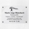 Plaque naturopathe en plexiglas transparent 30x20cm