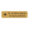 Plaque de boite aux lettres avec picto nature 10x2,5cm