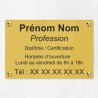 Plaque personnalisée en plexiglas 30x20cm｜Plaque professionnelle