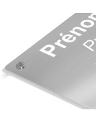 Plaques professionnelles en aluminium