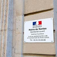 Plaques mairie personnalisées