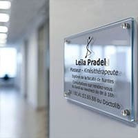 Plaques pour kiné personnalisées