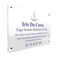 Plaque sage-femme personnalisée