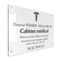 Plaque professionnelle pour cabinet médical